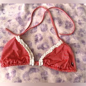 Tommy Hilfiger gingham bikini top